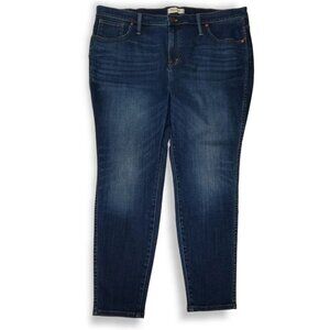 Madewell Size 35 Petite 10" High Rise Skinny Jeans Stretch Medium Wash